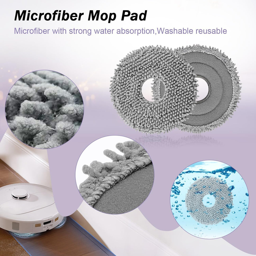 Zubehör für Roborock Qrevo S/Qrevo Pro/Qrevo MaxV/Qrevo Plus Saugroboter, Ersatzteile mit 1 Hauptbür