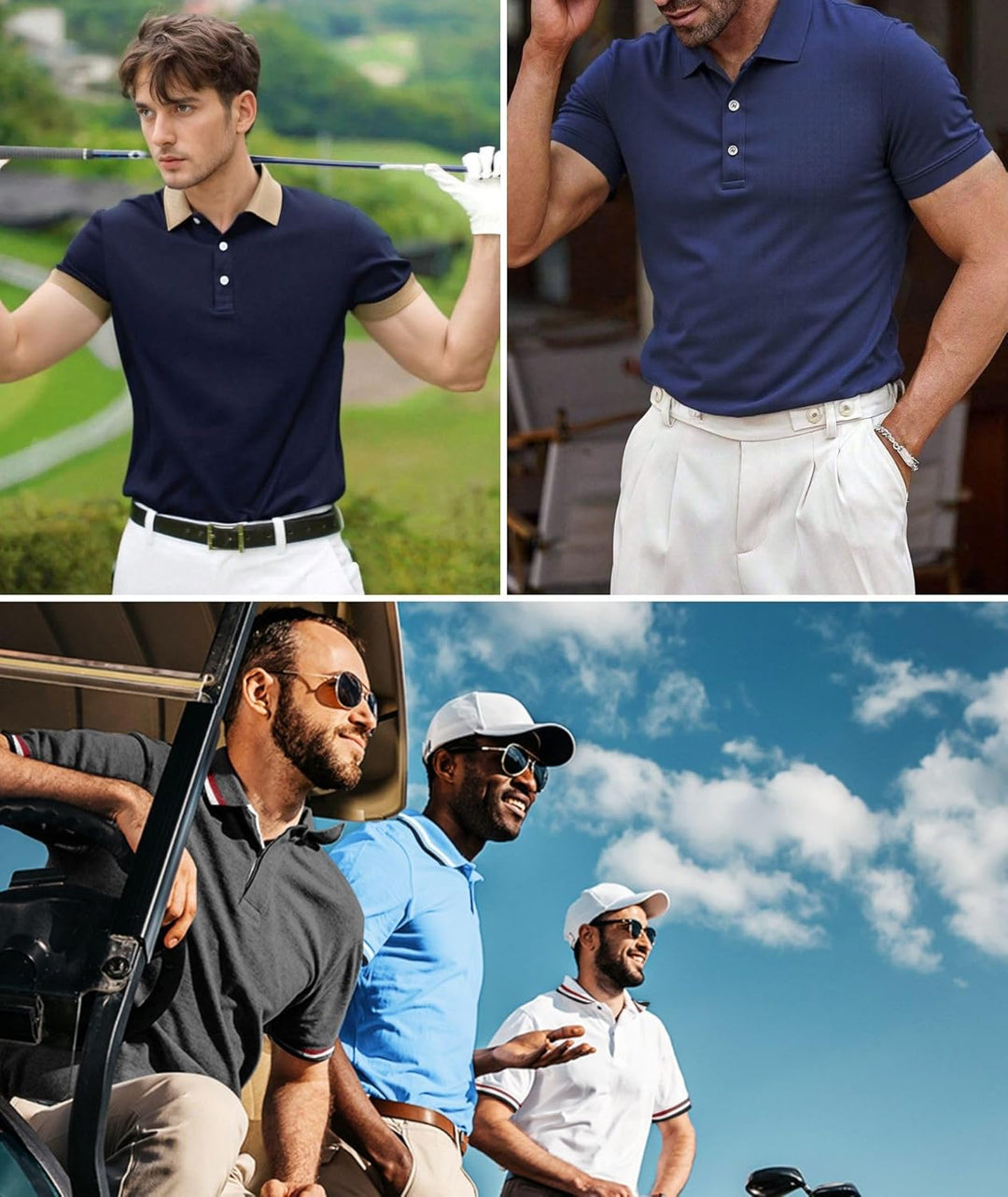 SPEEDRUN Polo Shirt Tshirt Herren Kurzarm Polohemd für Herren mit Brusttasche Slim Fit Sommer Schnel