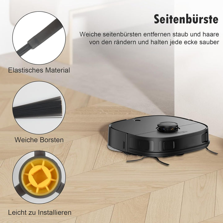 18 Stück Zubehörset für Eureka J12 Ultra Saugroboter mit 1 Hauptbürste 4 Wischtücher 4 HEPA Filter 4