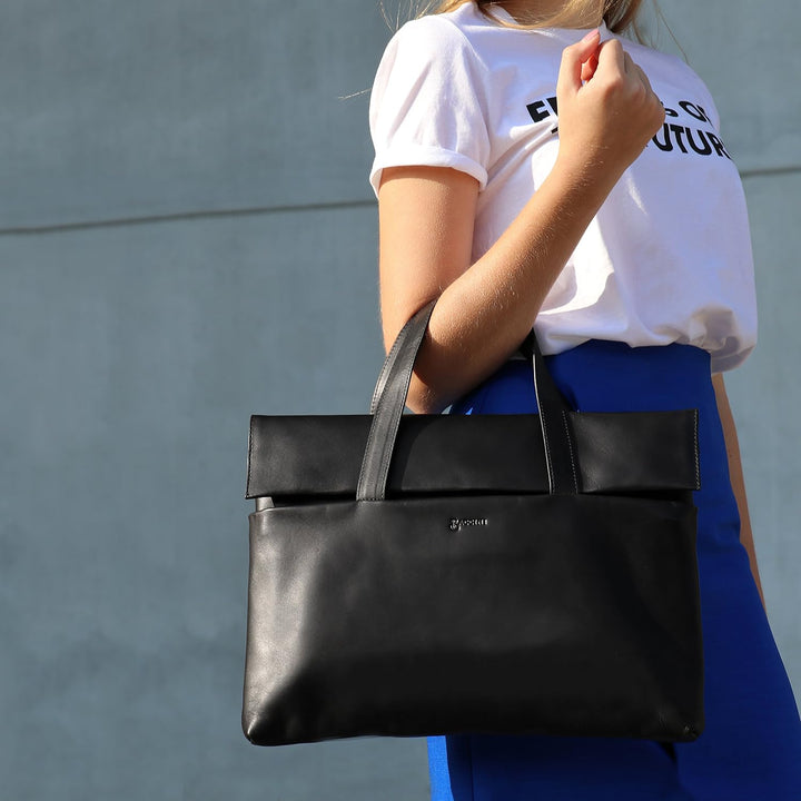 BACCINI Laptoptasche schmal VITO aus Premium Leder I Business-Tasche für Herren und Damen 15 Zoll La