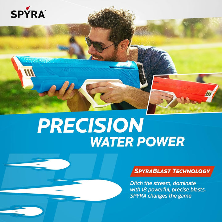 SPYRA – SpyraLX WaterBlaster Blue (Non-Electronic) – Super Powerful, Rapid-Fire, Instant Action Prem