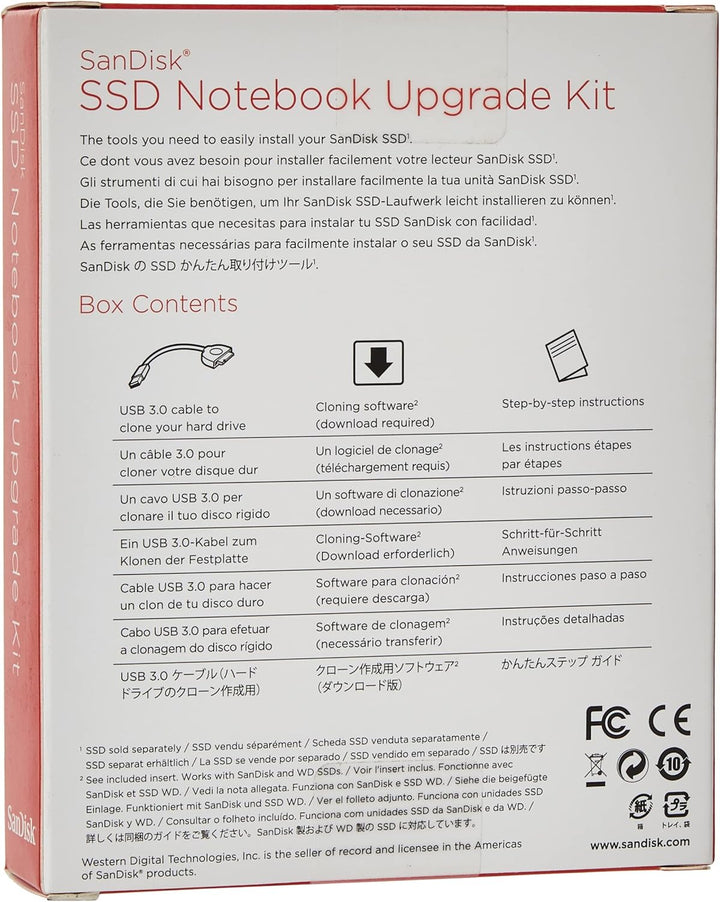 SanDisk Notebook Upgrade Kit,SDSSD-UPG-G25, Black