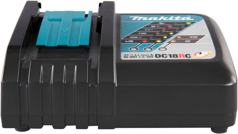 Makita DC18RC / DC18RA Schnellladegerät, für Li-Ion 7,2 V - 18 V Akkus, Schwarz