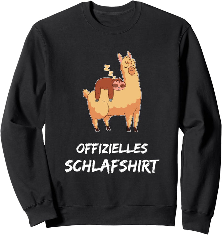 Lustiges Alpaka Schlaf Outfit Spruch Alpaca Pako Kamel Lama Sweatshirt