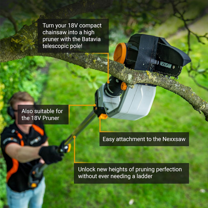 18V Teleskopstiel 1,15–1,75 m – für 18V Nexxsaw & 18V Nexxcut