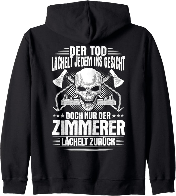 Zimmermann Lächeln Zimmerin Zimmerei Zimmerer Kapuzenjacke
