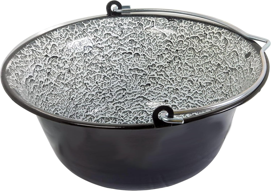 Ungarischer Gulaschkessel Topf 6l Fischkessel Emaillierter Kessel für Gulasch Topf für Schwenkgrill,