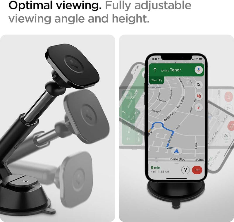 Spigen OneTap Magfit Handyhalterung Auto Designed für MagSafe, KFZ Saugnapf Handyhalter Kompatibel m