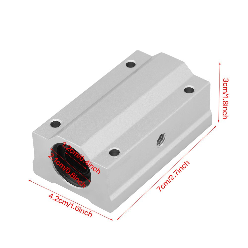 2 stücke SCS12UU 12mm Aluminium Linearkugellager Gleitblock Gleitbuchse Ersatz für CNC