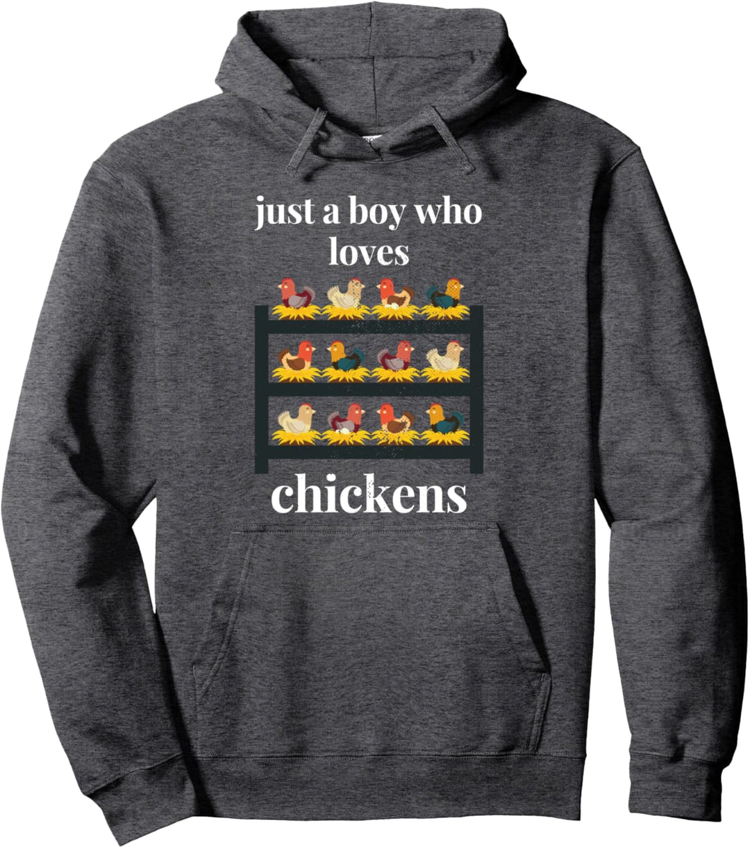 Hühnerfarm Design Nur ein Junge, der Hühner Bauer liebt Pullover Hoodie