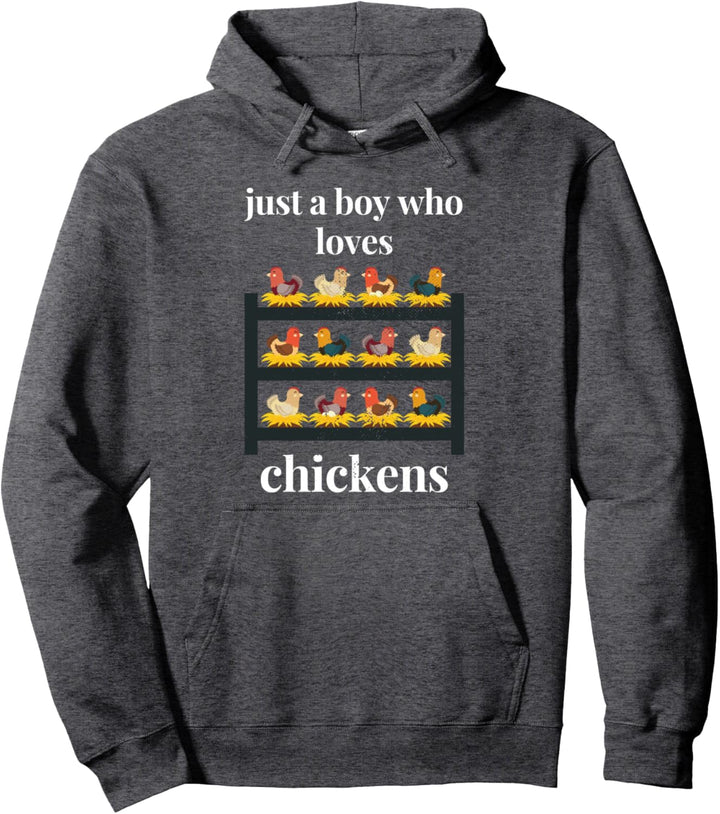 Hühnerfarm Design Nur ein Junge, der Hühner Bauer liebt Pullover Hoodie