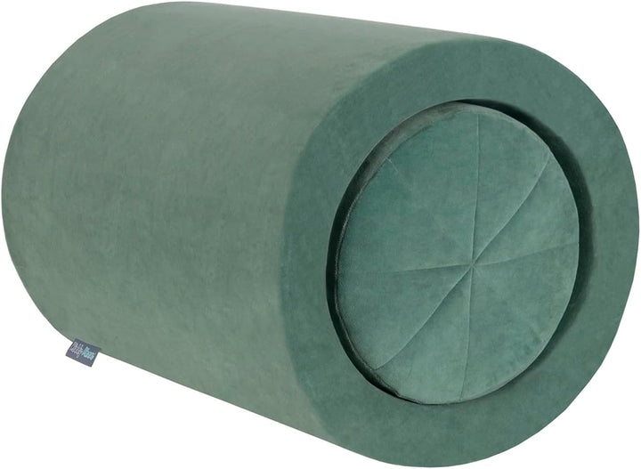 KiddyMoon Spielplatz Velvet Aus Schaumstoff Für Babys Spielbad Hindernisläufen, Fass/Puff/Puff, Wald