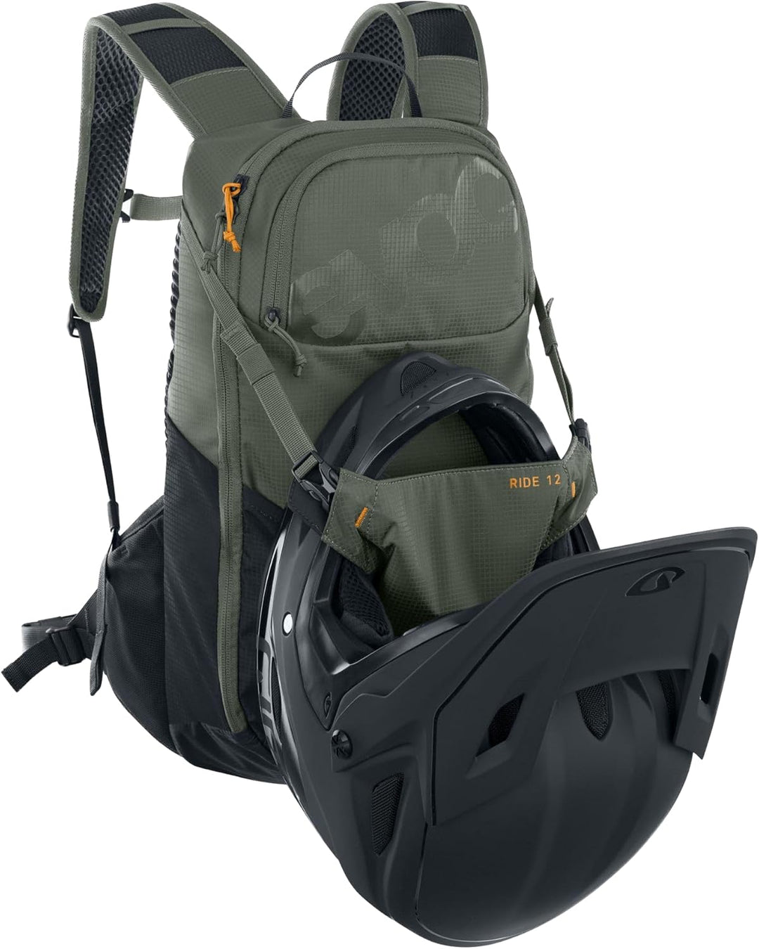EVOC RIDE 12 Protektor Fahrradrucksack, Trekkingrucksack für Trails &amp; Alltag (cleveres Taschenmanage