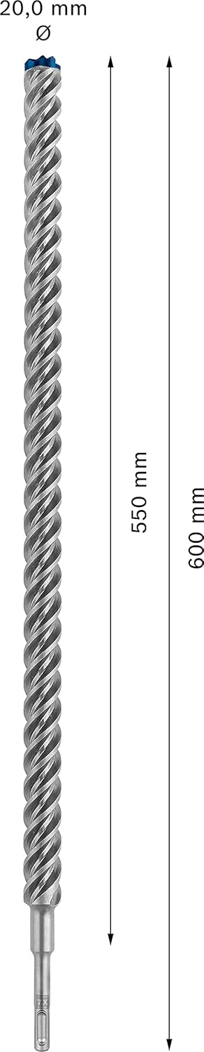 Bosch 1x EXPERT SDS plus-7X Hammerbohrer (für Weichgestein, Harter Stein, Ø 25,00 mm, Professional Z