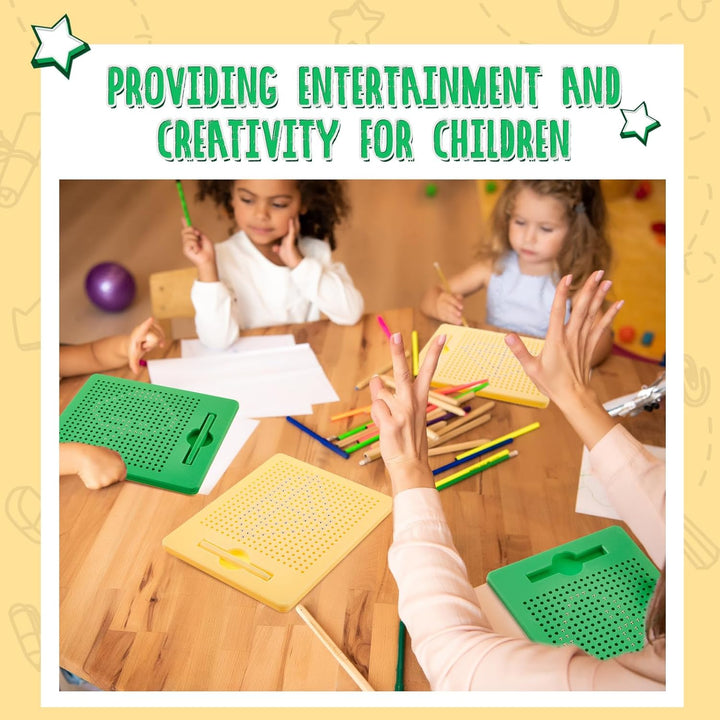 Faccito 2 Stück Magnetische Zeichenbretter Magnettafel Kinder Magnetisches Stahlkugel Zeichentafel m