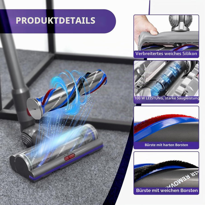 Torque Drive Bodendüse für Dyson V11 V15 V10 V8 V7 Bürste Anti-Tangle Einstellbare Saugkraft Elektri