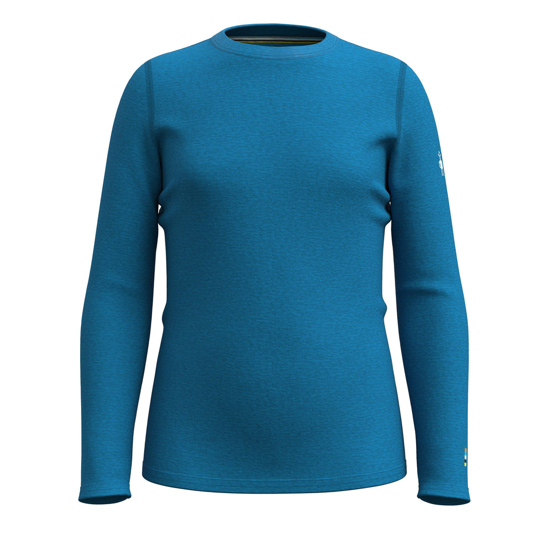 Smartwool Kinder Langarmshirt Crew XS Nival Blue Heather, XS Nival Blue Heather