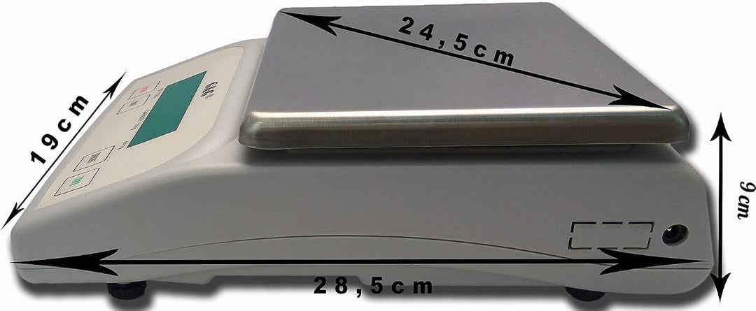 G&amp;G KF15KA|B, 15kg-1g |0,1g Briefwaage Feinwaage Tischwaage Präzisionswaage LED (KF-15KB) KF-15KB: B