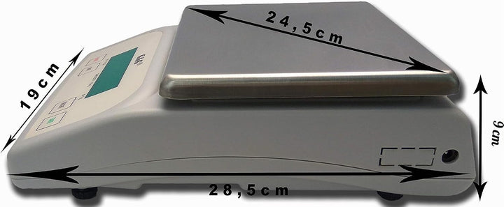 G&amp;G KF15KA|B, 15kg-1g |0,1g Briefwaage Feinwaage Tischwaage Präzisionswaage LED (KF-15KB) KF-15KB: B