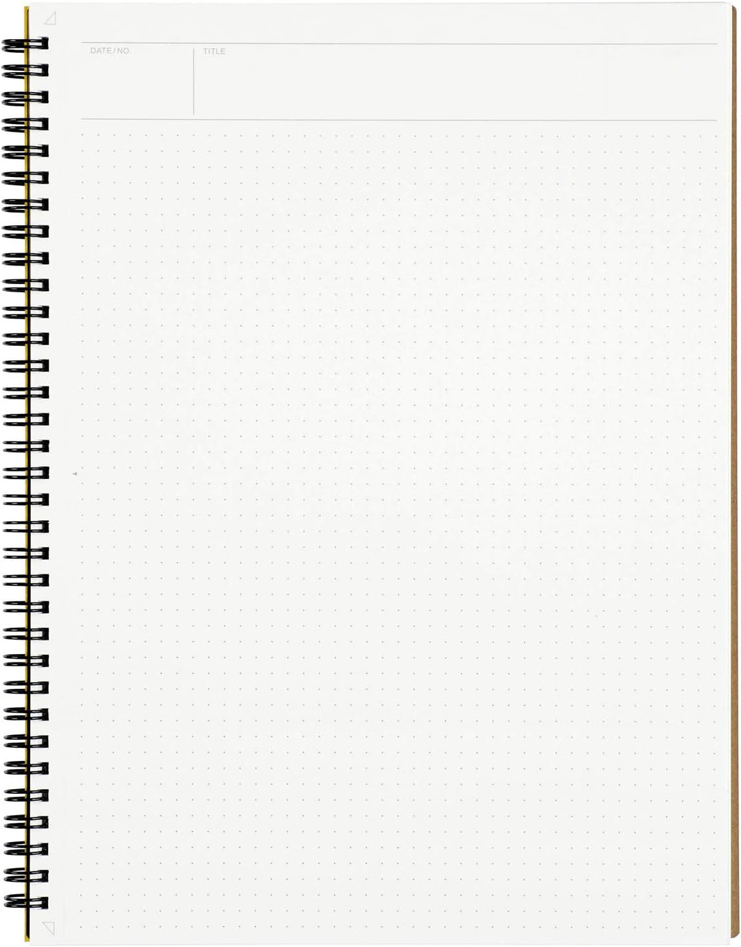 Maruman MNEMOSYNE Notizbuch, 29 x 21,6 cm (A4), 5 mm Punktraster, 70 Blatt (N109), weiss Doppeldraht