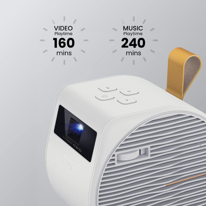 BenQ GV11 Mini Beamer, 135° Projektionswinkel an die Decke, 270˚ Bass-Erweiterung, Google Android TV