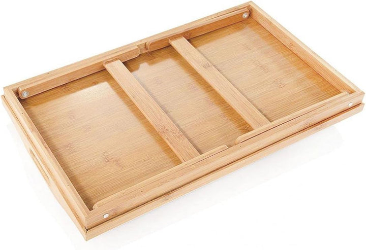 Tablett für Klappbett, Frühstückstisch mit klappbaren Beinen (BAMBUS 2)