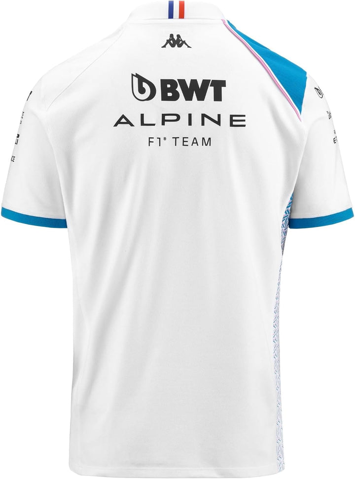 Kappa Herren Tshirt S Weiss / Blau, S Weiss / Blau