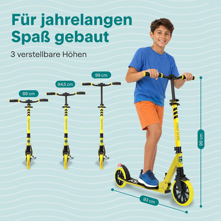SereneLife Roller für Kinder &amp; Erwachsene, Unisex-Tretroller, Cityroller, klappbar &amp; höhenverstellba