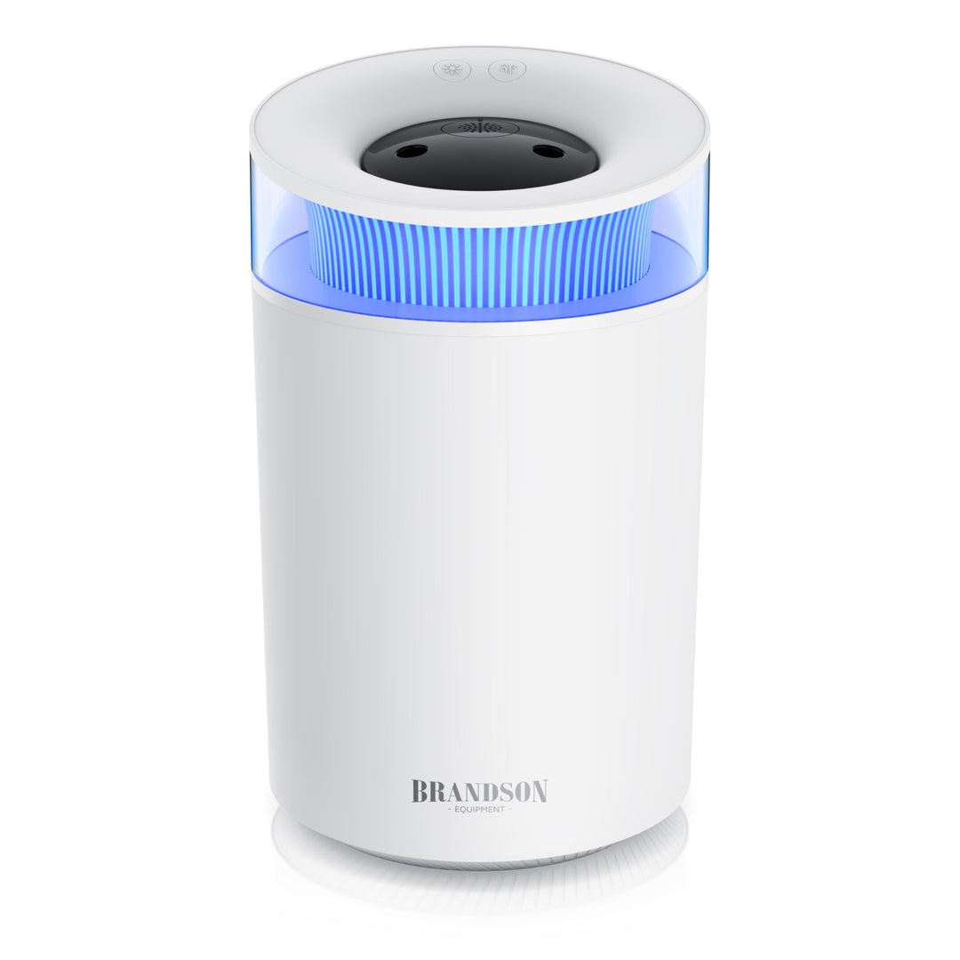 Luftbefeuchter 2,5 Liter leise - 7 LED Farben Stimmungslicht – 2 schaltbare Dampfausgänge – integrie