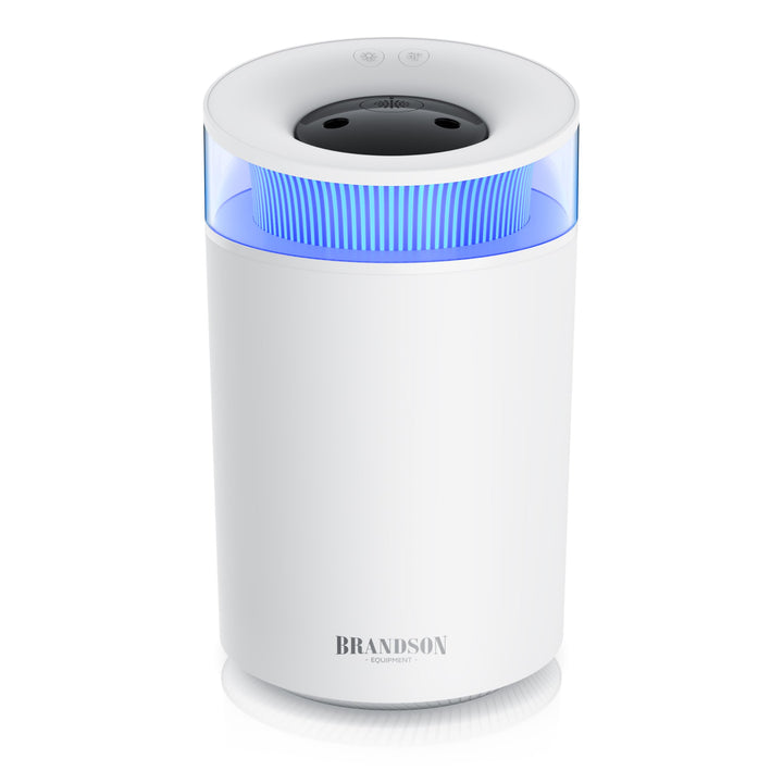 Luftbefeuchter 2,5 Liter leise - 7 LED Farben Stimmungslicht – 2 schaltbare Dampfausgänge – integrie