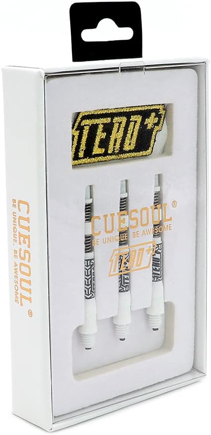 CUESOUL TERO+ AK7P Dart Shafts, Neues Double Direction Teleskop und Rotating Dart Flights System Wei