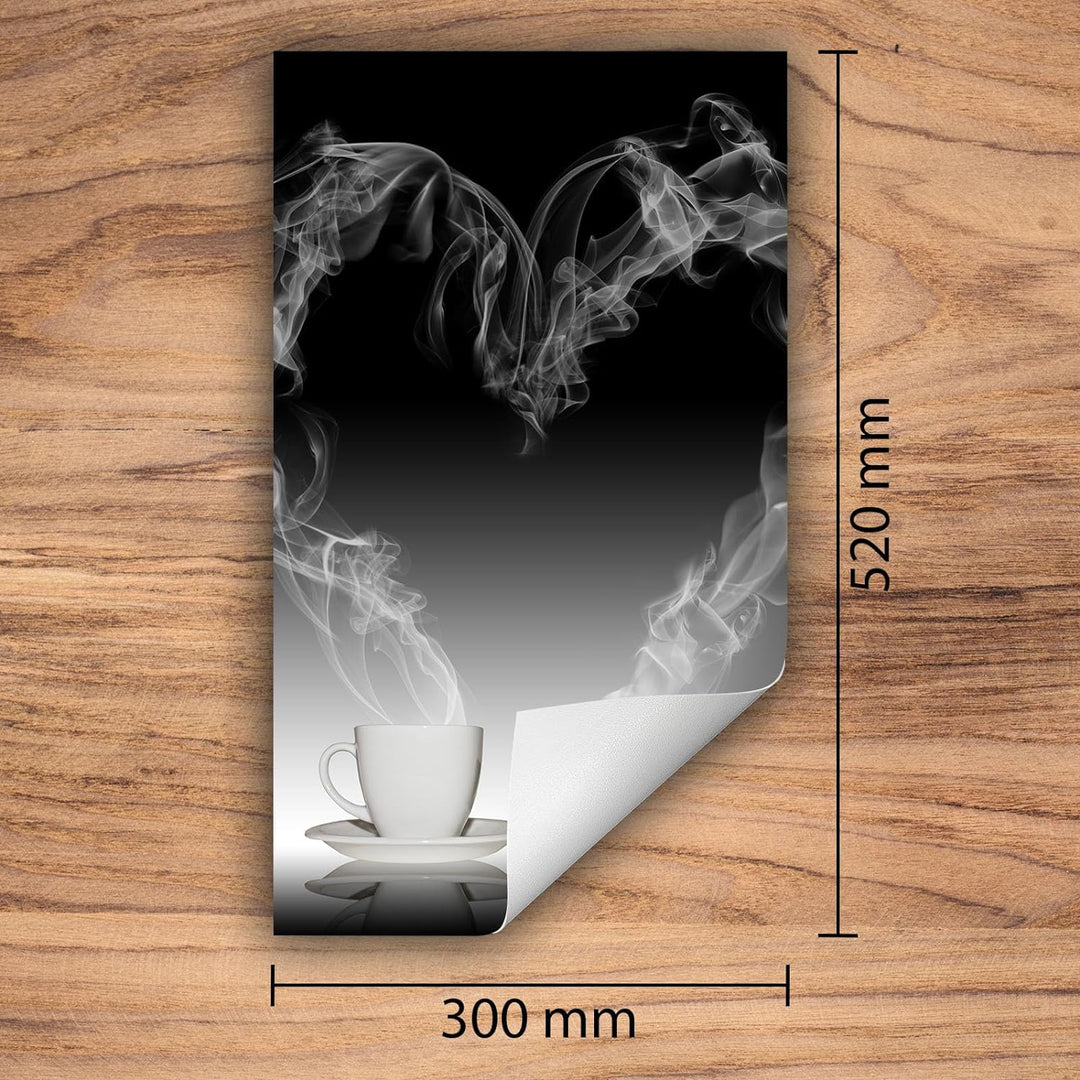SMTDeco Herdabdeckplatte Ceranfeld abdeckung Aufrollbare Matte für Induktion Einteilig 30x52 cm Kaff