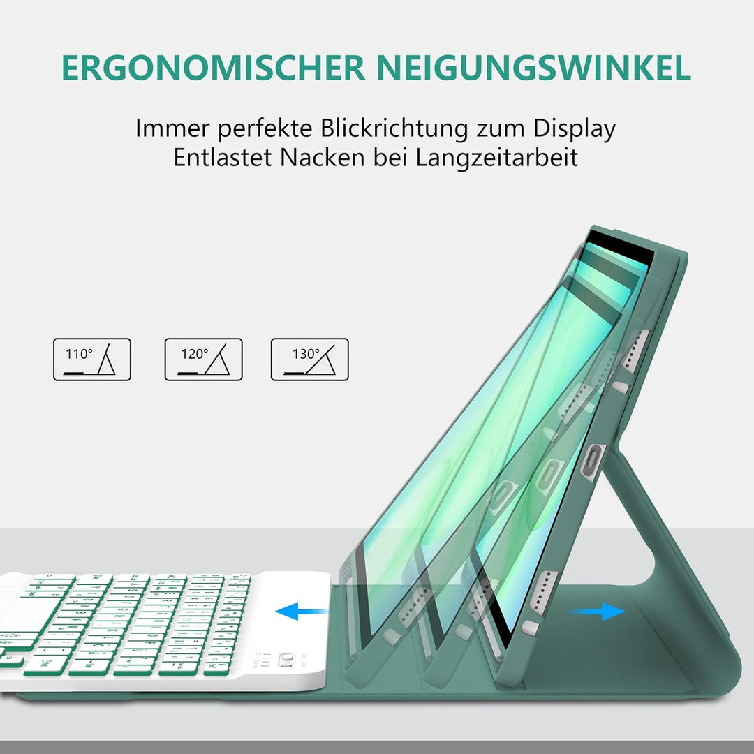 Hülle mit Tastatur für Samsung Galaxy Tab A11+ 11" (2025) & Galaxy Tab A9+ 11" (2023) – Deutsch Keyb