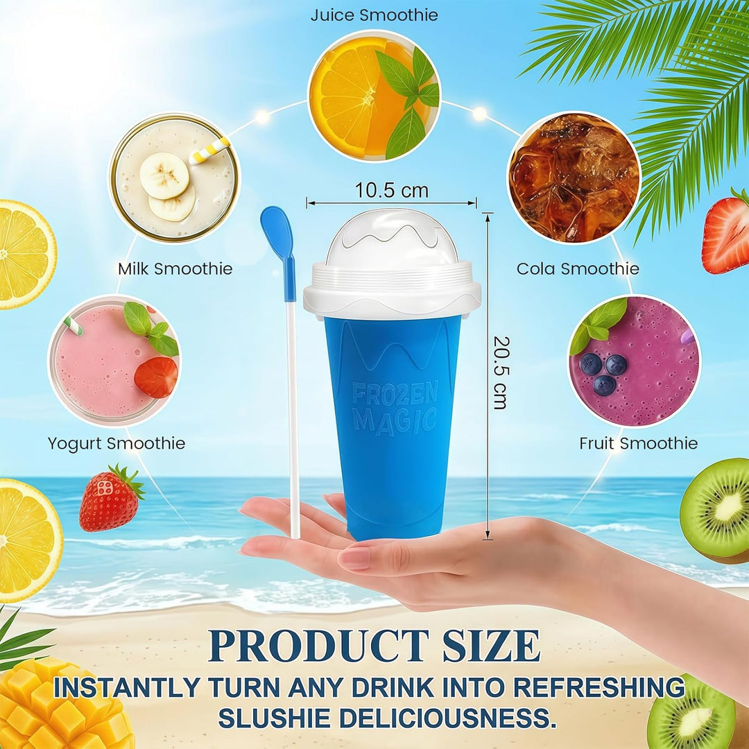 Slush Becher Magic Cup Slushy Becher 2er Set Für Kinder Familien Studenten Für Zuhause Picknick Somm