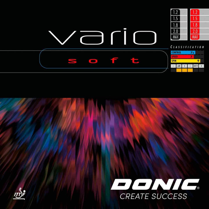 Donic Belag Vario Soft rot 2,0 mm, rot 2,0 mm