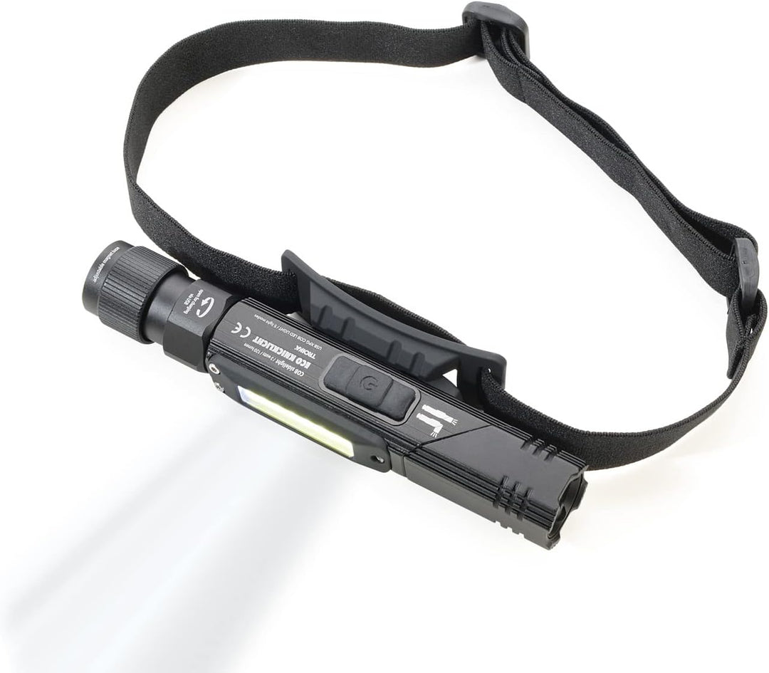 Troika Akku Taschenlampe-Knicklampe-Stirnlicht ECO Knicklicht Spritzwassergeschützt, 150 Lumen, TOR5