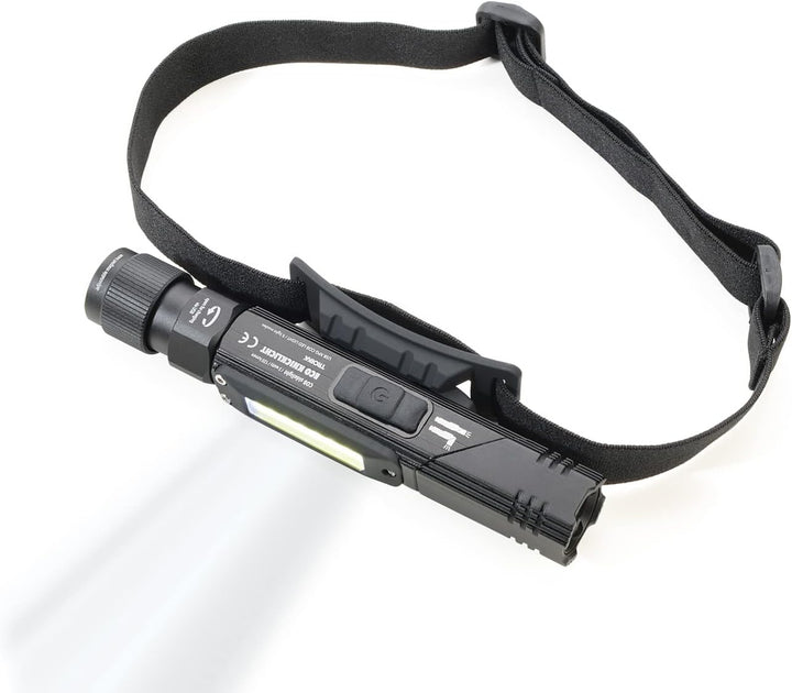 Troika Akku Taschenlampe-Knicklampe-Stirnlicht ECO Knicklicht Spritzwassergeschützt, 150 Lumen, TOR5
