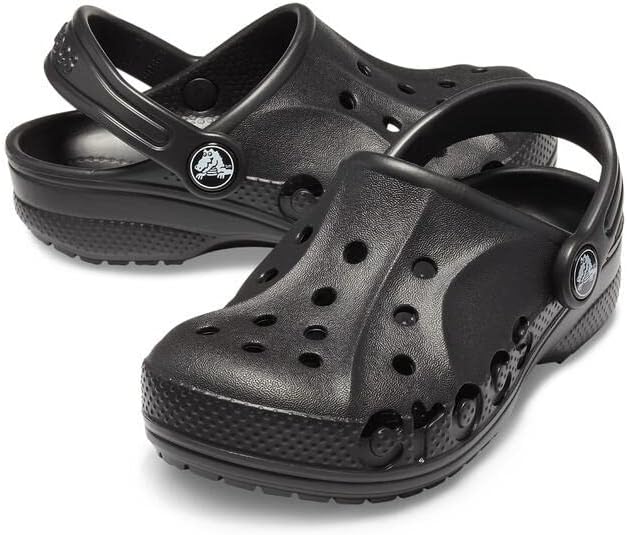 Crocs Unisex Kinder BayaClogs 19/20 EU Schwarz, 19/20 EU Schwarz