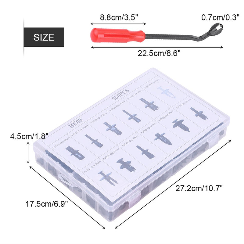 Auto Befestigung Clips, Fydun 350er Auto Clips Karosseriehalter Sortiment Clips Sortiert Karosserie