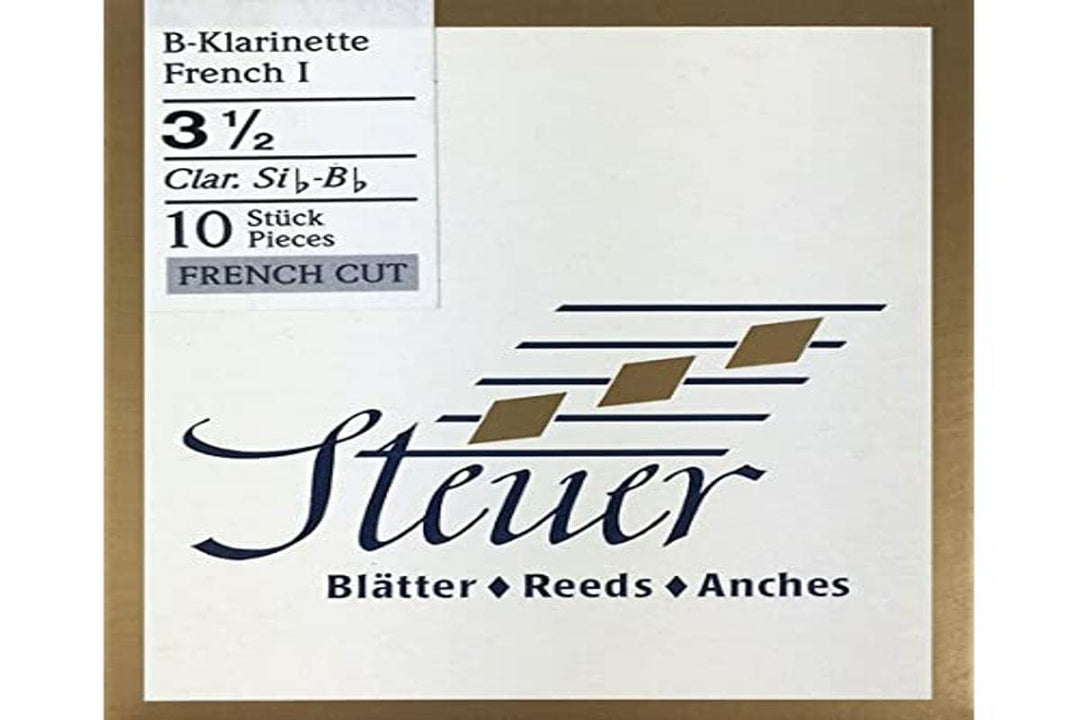 Steuer Blatt BB-Klarinette Solo White Line 3.5 französischer Schnitt 10er-Packung 3,5 Bb-Klarinette