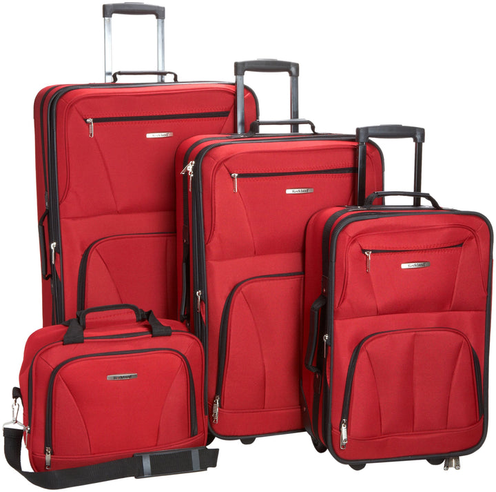 Rockland Luggage Journey Softside aufrechtes Set, rot, Einheitsgrösse, Journey Softside Gepäck-Set E
