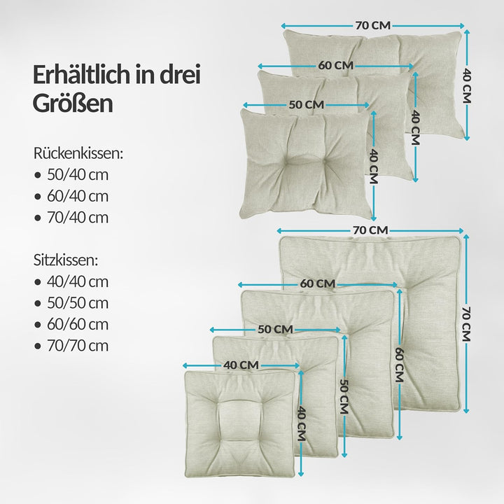 POKAR Loungekissen Sitzkissen Sitzauflagen Stuhl Stuhlkissen für Stuhl Rattanmöbel Gartenmöbel Kisse