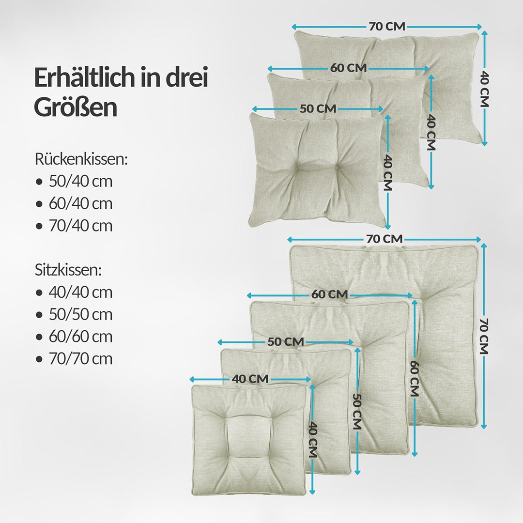 POKAR Loungekissen Sitzkissen Sitzauflagen Stuhl Stuhlkissen für Stuhl Rattanmöbel Gartenmöbel Kisse