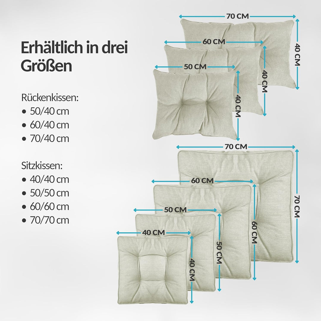POKAR Loungekissen Sitzkissen Sitzauflagen Stuhl Stuhlkissen für Stuhl Rattanmöbel Gartenmöbel Kisse