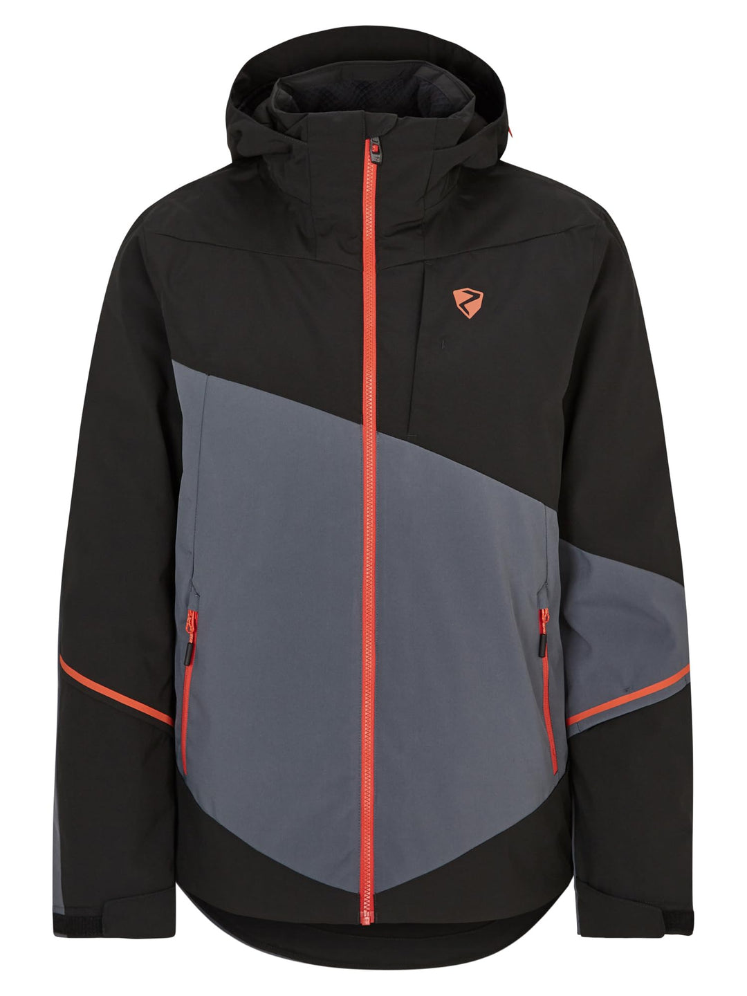 Ziener Herren Timpa Ski-Jacke/Snowboard-Jacke | atmungsaktiv, wasserdicht (1er Pack) 52 ombre, 52 om