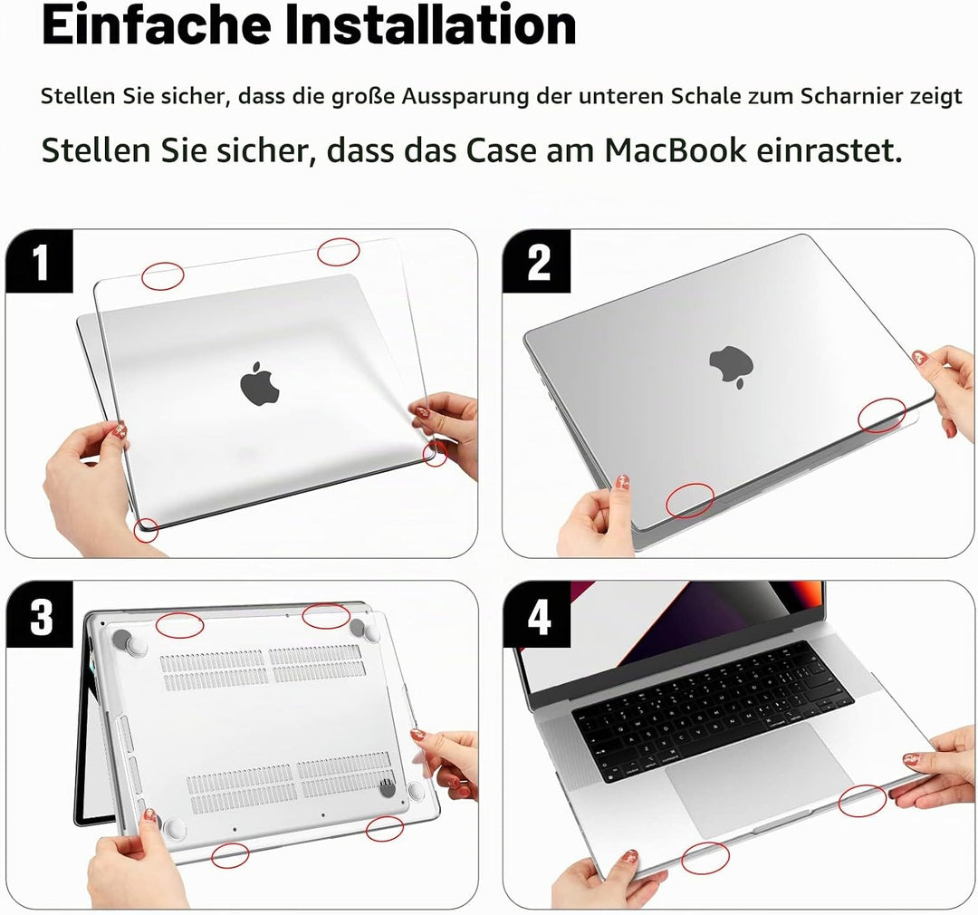 Fintie Hülle Kompatibel mit MacBook Pro 16 (2026-2021) M5 M4 M3 M2 M1 Pro/Max A3428 A3429 A3186 A340