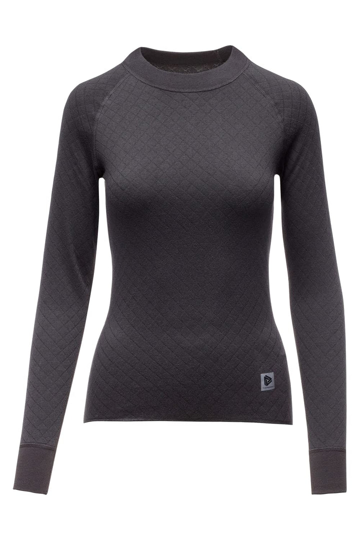 Thermowave 3in1 Merino Unterwäsche Damen - Thermounterwäsche Damen Shirt Langarm - Funktionsshirt Da
