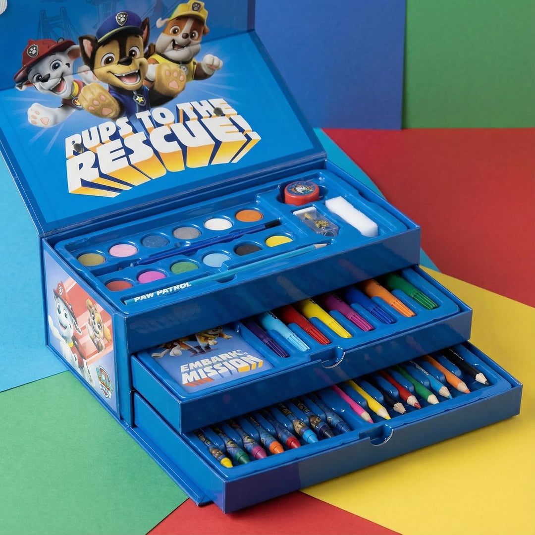 Kinder Malkoffer, 68-teilig, Paw Patrol, Gabby&