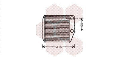 VAN WEZEL 17006313 Wärmetauscher, Innenraumheizung