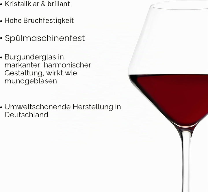 Stölzle Lausitz Revolution 6-er Set Burgundergläser 545ml, farblos, 545ml